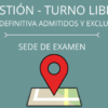 gestión tl sede examen