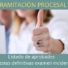Tramitación lista de aprobados