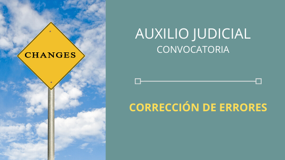 CORRECCION CONVOCATORIA AUXILIO