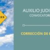 CORRECCION CONVOCATORIA AUXILIO