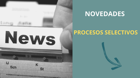 Novedades procesos selectivos