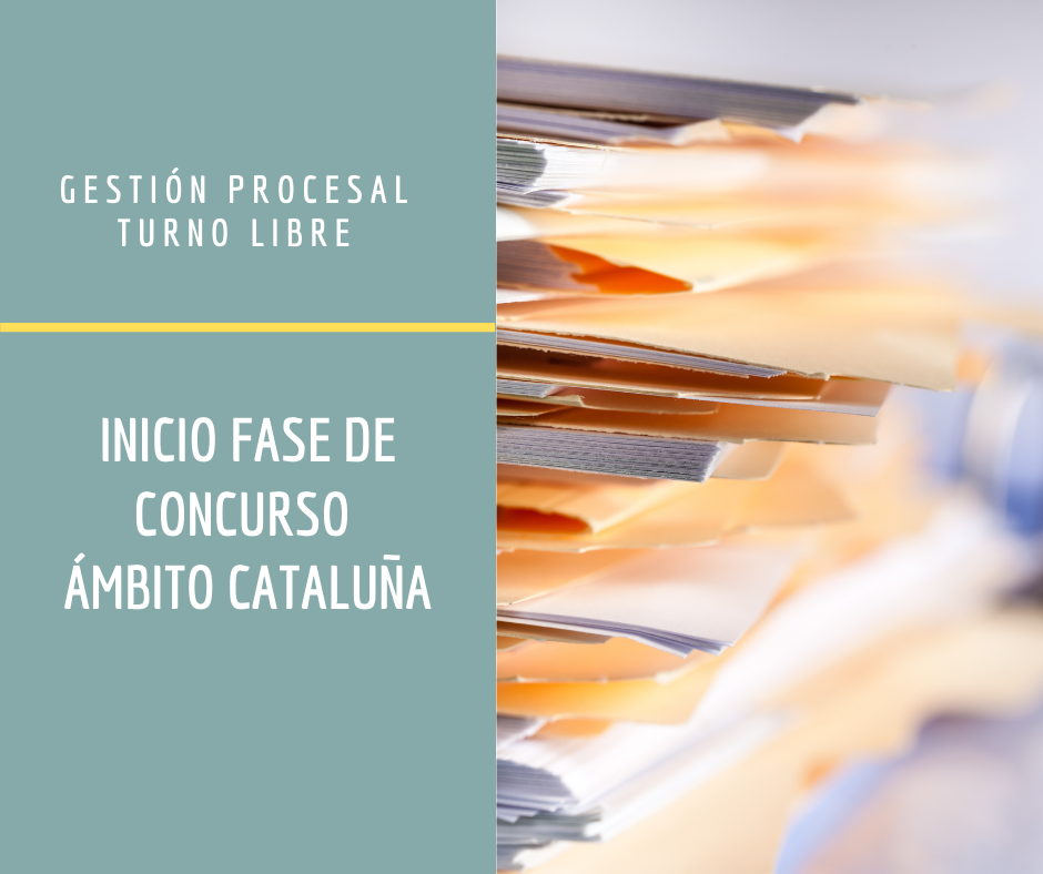 Gestión Turno Libre: Inicio fase de concurso ámbito Cataluña