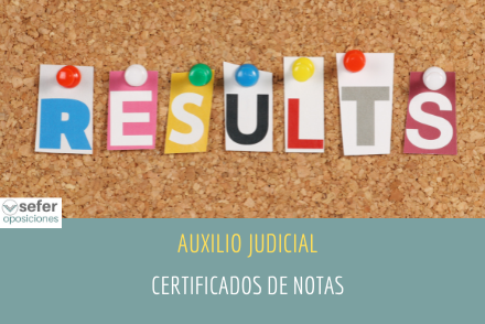 Auxilio Judicial: Nota informativa sobre certificado de notas