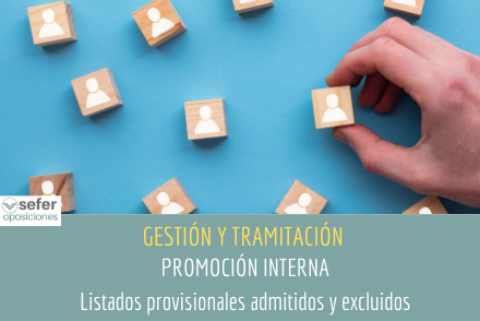 Listados provisionales de la Promoción Interna de Gestión y Tramitación