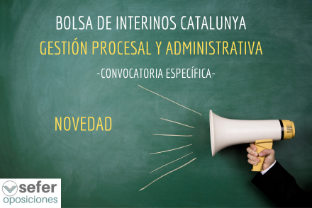 Bolsa interinos Gestión Procesal Catalunya