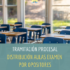tramitación distribución aulas